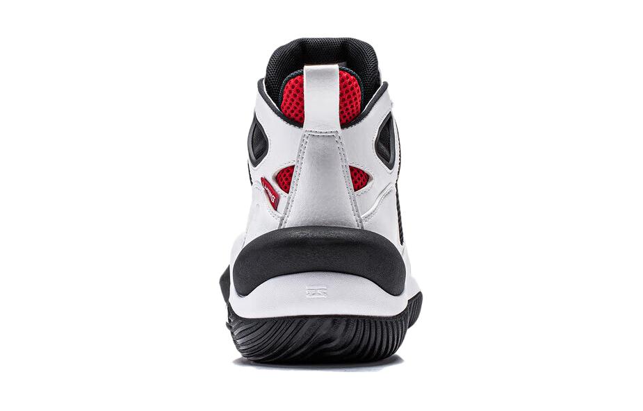 Details for (Preschool) Li-Ning High-Top Basketball Shoes 'White Black Red' YKBT094-1