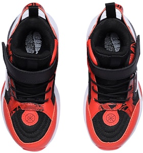 幼童 LiNing李寧 魔術貼 減震回彈高幫運動鞋 黑橙 Shop 幼童 LiNing李寧 魔術貼 減震回彈高幫運動鞋 黑橙