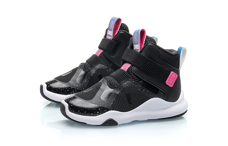 Lookbook (Preschool) Li-Ning High-Top Running 'Black Comfort' YKAP074-1