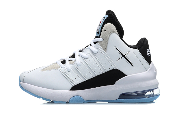 (Preschool) Li-Ning High-Top Running Shoe 'Black White' YKCP292-3