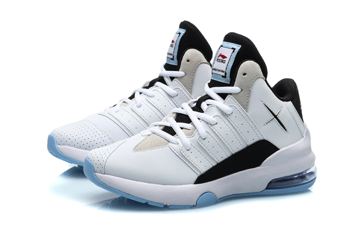 Lookbook (Preschool) Li-Ning High-Top Running Shoe 'Black White' YKCP292-3