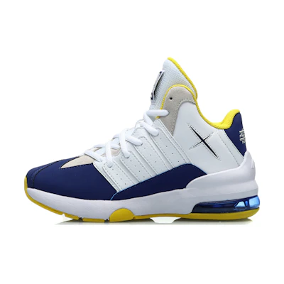 (PS) Li-Ning High-Top Running Shoes 'White & Blue'