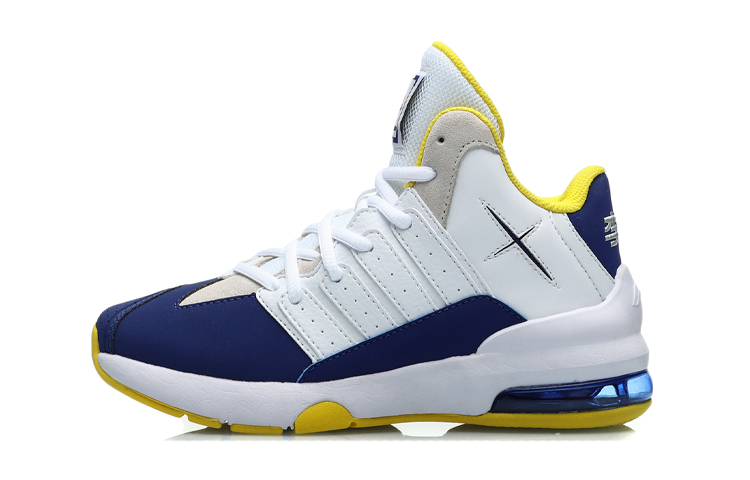 (Preschool) Li-Ning High-Top Running Shoes 'White & Blue' YKCP292-1