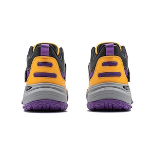 大童 李寧兒童 休閒舒適 防滑減震耐磨 高幫 兒童籃球鞋 黑紫黃色 Shop 大童 李寧兒童 休閒舒適 防滑減震耐磨 高幫 兒童籃球鞋 黑紫黃色