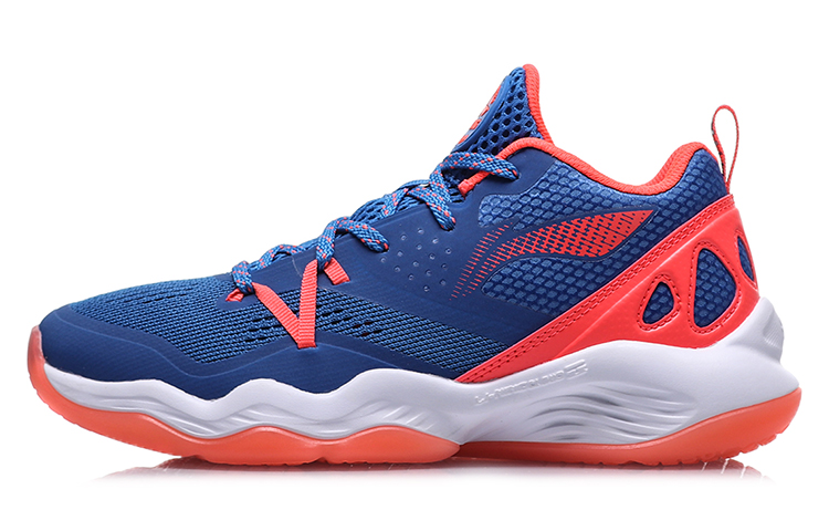 (Preschool) Li-Ning High Basketball Shoes 'Blue-Red' YKBP001-7