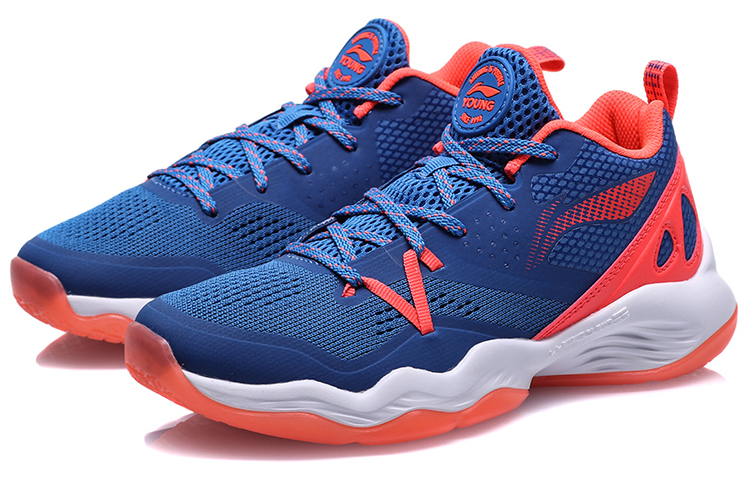 Lookbook (Preschool) Li-Ning High Basketball Shoes 'Blue-Red' YKBP001-7