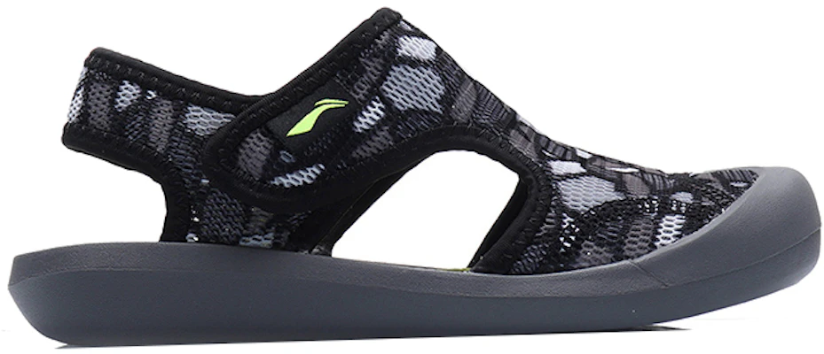(PS) Li-Ning Hollow Ademend Sandalen ''Zwart Grijs'' YKUQ058-1 Order (PS) Li-Ning Hollow Ademend Sandalen ''Zwart Grijs'' YKUQ058-1