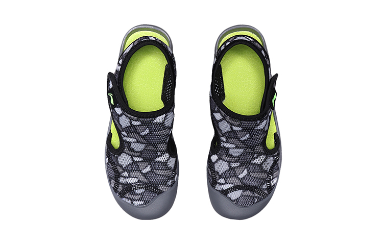 Shop (PS) Li-Ning Hollow Ademend Sandalen ''Zwart Grijs'' YKUQ058-1