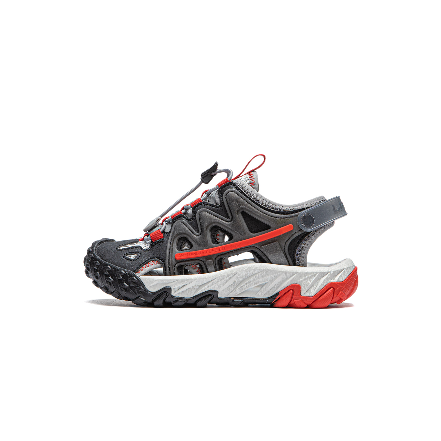 (Preschool) Li-Ning Lifestyle 'Cloud Tuff RB Black Grey Red' YKKU006-1