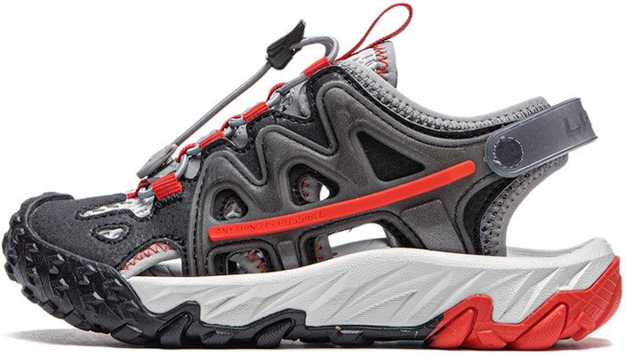 (Preschool) Li-Ning Lifestyle 'Cloud Tuff RB Black Grey Red' YKKU006-1 Buy (Preschool) Li-Ning Lifestyle 'Cloud Tuff RB Black Grey Red' YKKU006-1