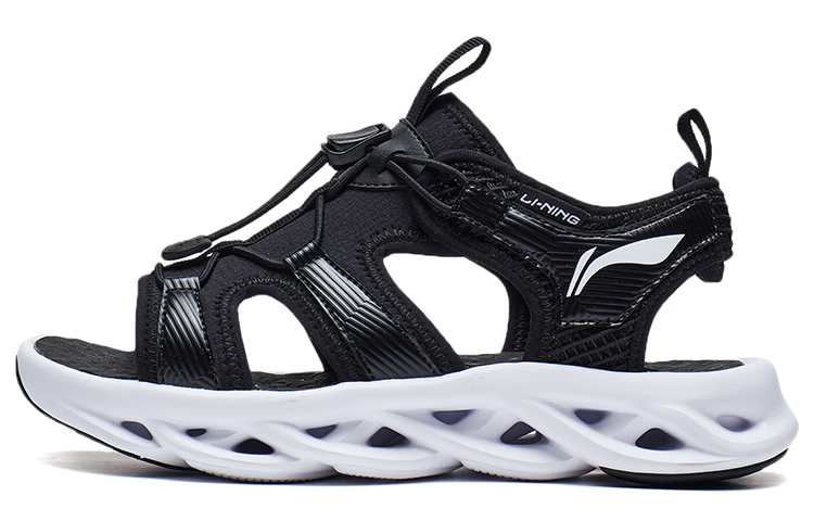 (Preschool) Li-Ning Lifestyle Sandals 'Summer Breathable Black' YKUT030-1