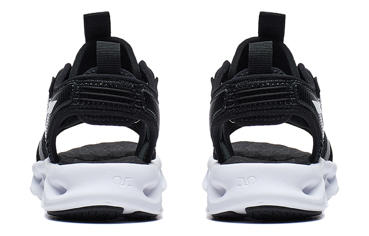 Shop (Preschool) Li-Ning Lifestyle Sandals 'Summer Breathable Black' YKUT030-1