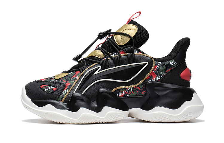 (PS) Li-Ning Lifestyle Series 'Gold Black Letter Pattern'