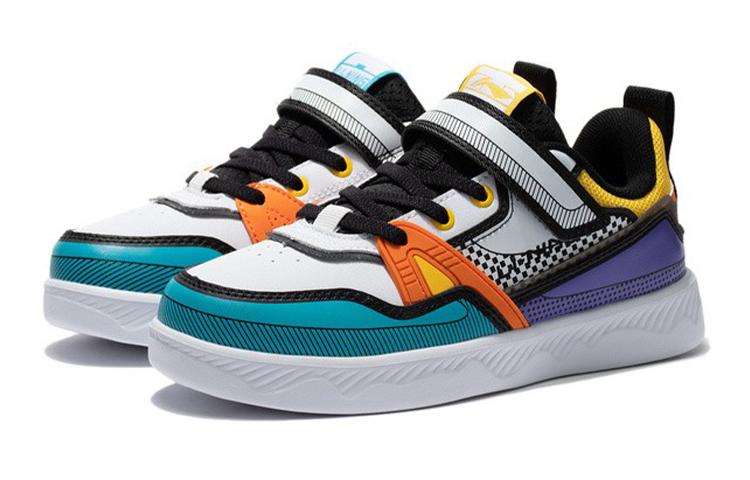 Lookbook (Preschool) Li-Ning Lifestyle Series Low 'Dolphin Blue' YKCS032-5