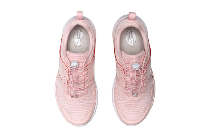 Shop (Preschool) Li-Ning Lightweight Breathable Sneakers 'Salt Pink' YKCP164-4