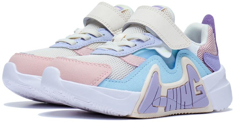 (Preschool) Li-Ning LN 90 'Grey Pink Blue' YKNT054-4 Lookbook (Preschool) Li-Ning LN 90 'Grey Pink Blue' YKNT054-4