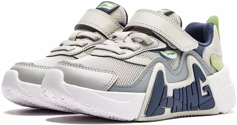 (Preschool) Li-Ning LN 90 FLY V3 'Grey Blue' YKNU032-5 Lookbook (Preschool) Li-Ning LN 90 FLY V3 'Grey Blue' YKNU032-5