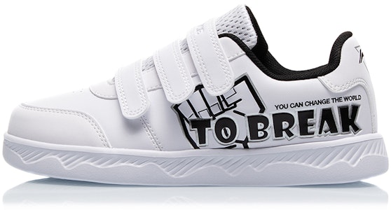 大童 LiNing 李寧 圓頭 低幫 兒童板鞋 白色 Buy 大童 LiNing 李寧 圓頭 低幫 兒童板鞋 白色