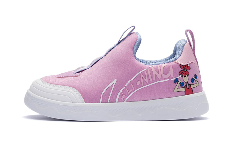 (Preschool) Li-Ning Low 'Light Rose Purple' YKNR148-2