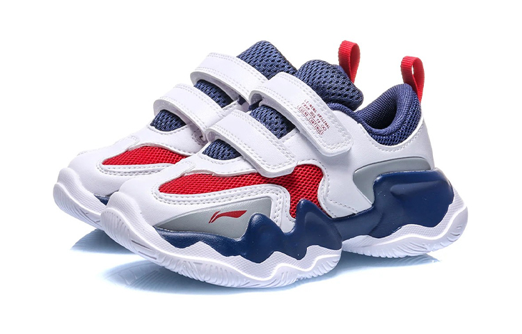 Lookbook (PS) 李宁低帮 '白红魔术贴' YKAQ026-3