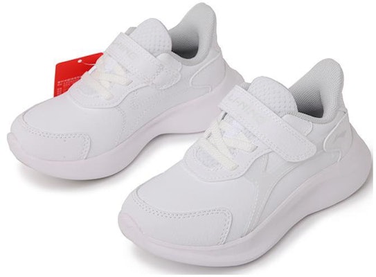 (Preschool) Li-Ning Low Top 'White Leather' YKNS084-13 Lookbook (Preschool) Li-Ning Low Top 'White Leather' YKNS084-13