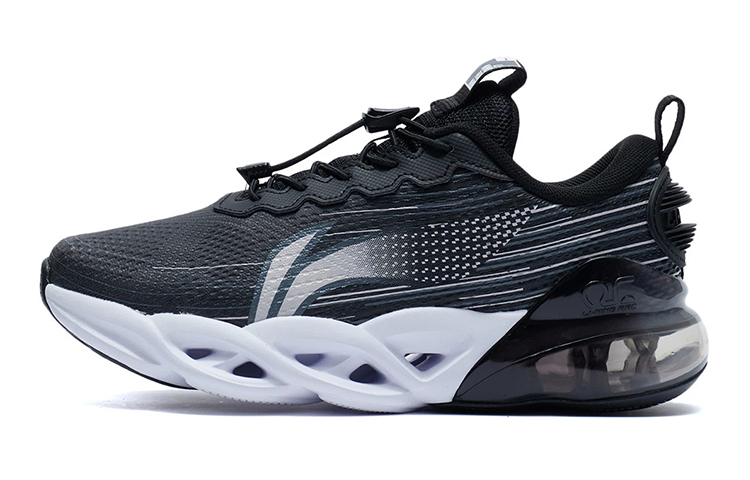(Preschool) Li-Ning Meteor Running Shoes 'Black Shock-Absorbing Low Top' YKFR074-15