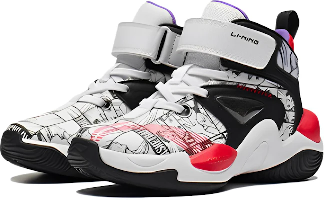 (PS) Li-Ning Mid-Top ''Zwart Wit'' YKNS138-5 Lookbook (PS) Li-Ning Mid-Top ''Zwart Wit'' YKNS138-5