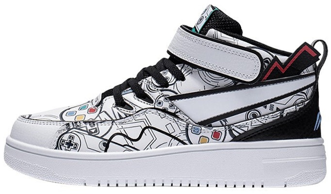 (Preschool) Li-Ning Mid-Top 'Black White Bounce' YKCS020-5 Buy (Preschool) Li-Ning Mid-Top 'Black White Bounce' YKCS020-5