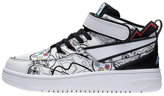 (Preschool) Li-Ning Mid-Top 'Black White Bounce' YKCS020-5 Buy (Preschool) Li-Ning Mid-Top 'Black White Bounce' YKCS020-5