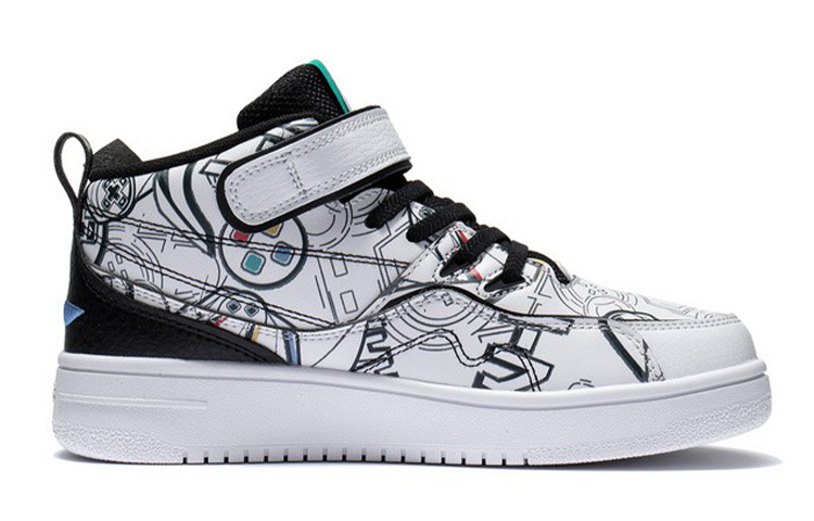 Order (Preschool) Li-Ning Mid-Top 'Black White Bounce' YKCS020-5