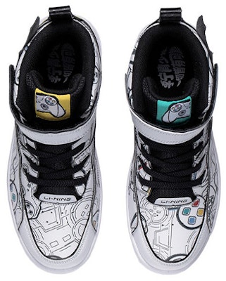 (Preschool) Li-Ning Mid-Top 'Black White Bounce' YKCS020-5 Shop (Preschool) Li-Ning Mid-Top 'Black White Bounce' YKCS020-5