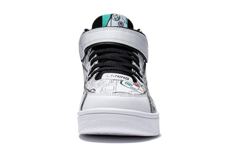 Purchase (Preschool) Li-Ning Mid-Top 'Black White Bounce' YKCS020-5