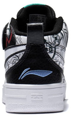 (Preschool) Li-Ning Mid-Top 'Black White Bounce' YKCS020-5 Details for (Preschool) Li-Ning Mid-Top 'Black White Bounce' YKCS020-5