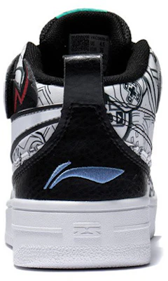 (Preschool) Li-Ning Mid-Top 'Black White Bounce' YKCS020-5 Details for (Preschool) Li-Ning Mid-Top 'Black White Bounce' YKCS020-5