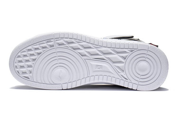Sizing (Preschool) Li-Ning Mid-Top 'Black White Bounce' YKCS020-5