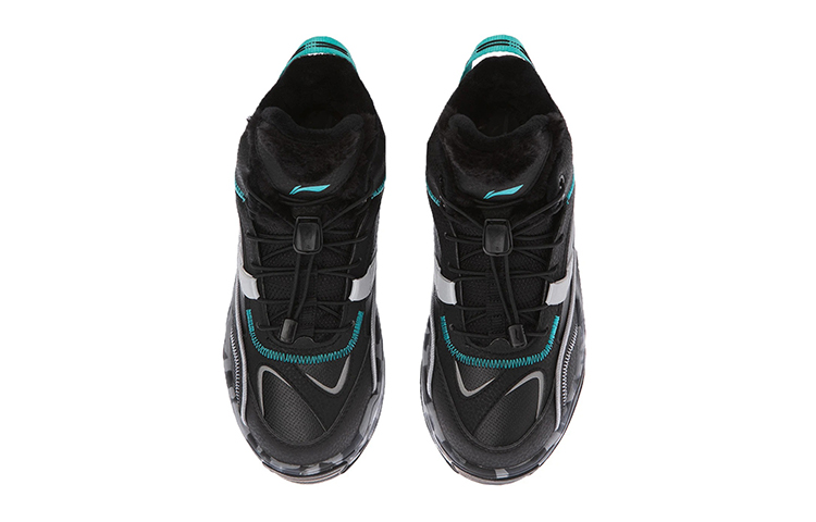 Shop (Preschool) Li-Ning Mid-Top 'Fleece Fashion Black' YKCR190-31