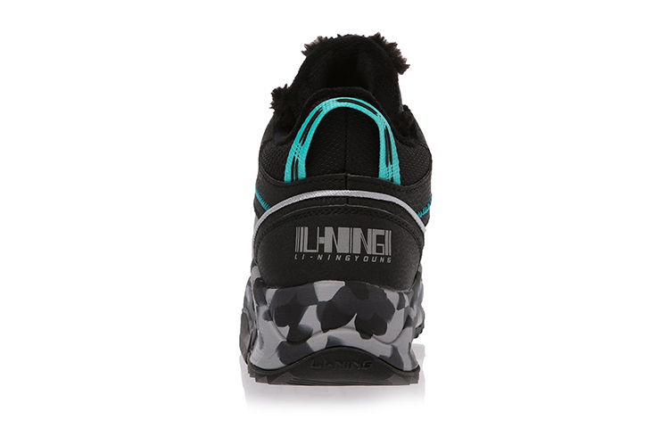 Details for (Preschool) Li-Ning Mid-Top 'Fleece Fashion Black' YKCR190-31