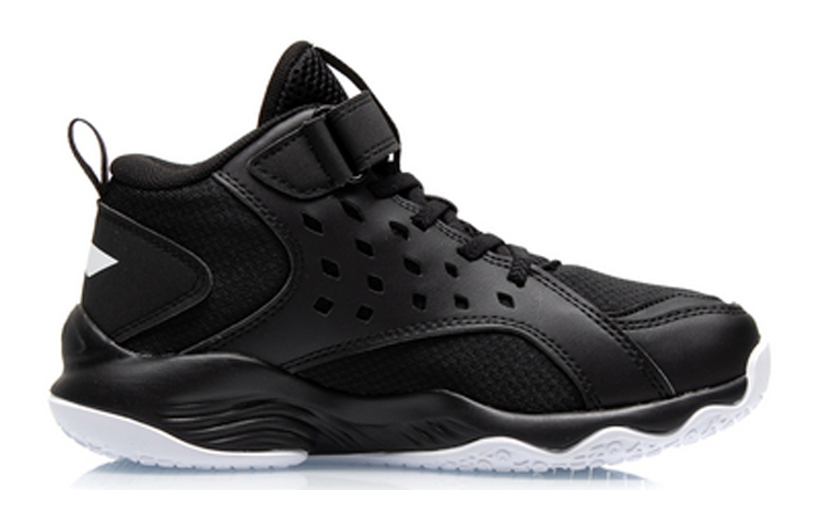 Order (Preschool) Li-Ning Mid-Top Basketball 'Black' YKBQ032-1