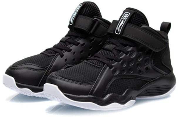(Preschool) Li-Ning Mid-Top Basketball 'Black' YKBQ032-1 Lookbook (Preschool) Li-Ning Mid-Top Basketball 'Black' YKBQ032-1