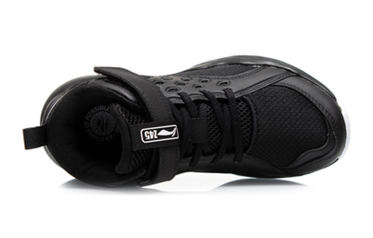Shop (Preschool) Li-Ning Mid-Top Basketball 'Black' YKBQ032-1