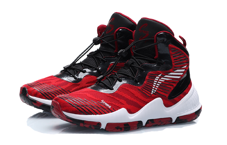 Lookbook (Preschool) Li-Ning Mid-Top Basketball 'Red' YKBP006-11