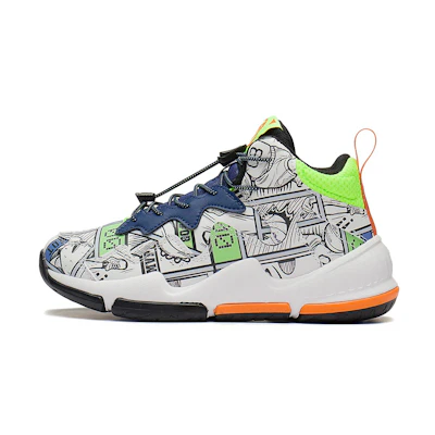 (PS) Li-Ning Mid-Top Basketball 'White Blue'