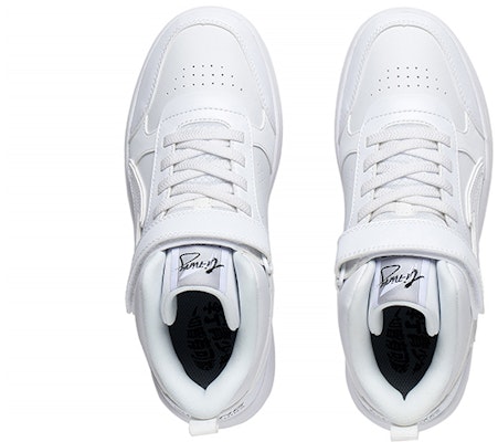 大童 李寧兒童 減震防滑回彈 中幫 兒童板鞋 白 Lookbook 大童 李寧兒童 減震防滑回彈 中幫 兒童板鞋 白