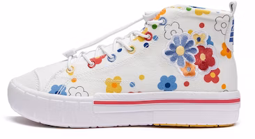 (Preschool) Li-Ning Mid 'Yan Jing White Red Yellow' YKCS124-2 (Preschool) Li-Ning Mid 'Yan Jing White Red Yellow' YKCS124-2