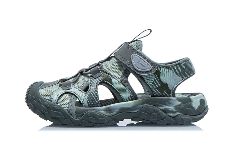(Preschool) Li-Ning Outdoor Sandals 'Camo Green' YKKR012-7