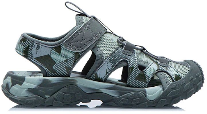 (Preschool) Li-Ning Outdoor Sandals 'Camo Green' YKKR012-7 Order (Preschool) Li-Ning Outdoor Sandals 'Camo Green' YKKR012-7