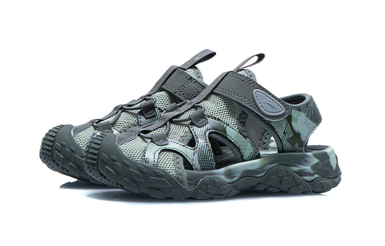 Lookbook (Preschool) Li-Ning Outdoor Sandals 'Camo Green' YKKR012-7