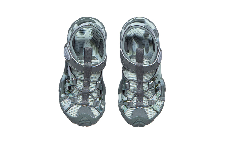 Shop (Preschool) Li-Ning Outdoor Sandals 'Camo Green' YKKR012-7