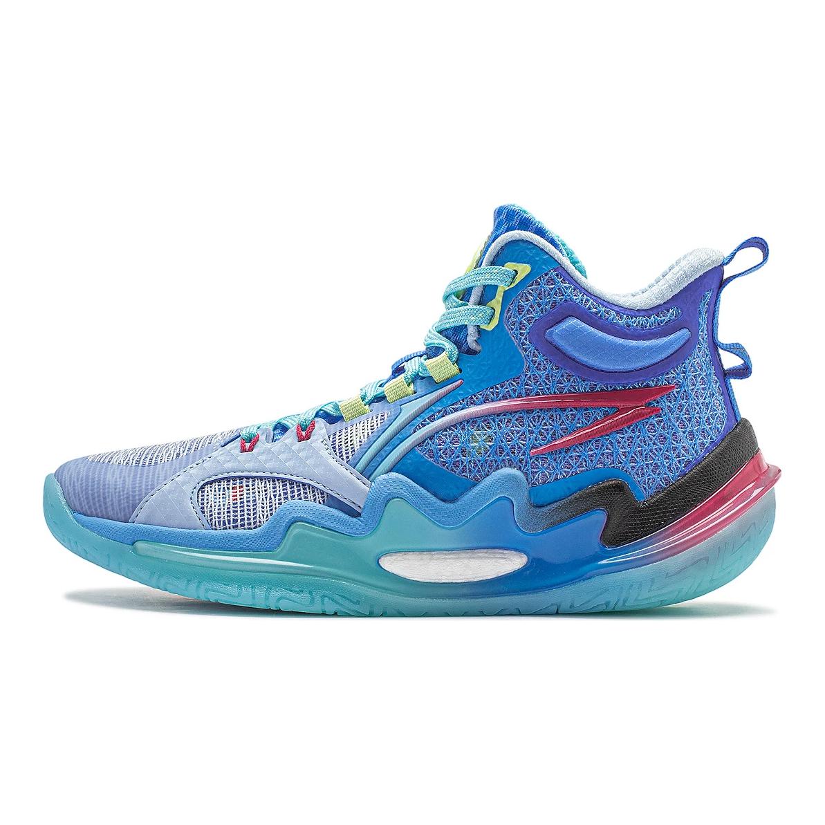 (Preschool) Li-Ning Pioneer Spirit 3.0 High-Top Basketball 'Blue Purple' YKBU036-9