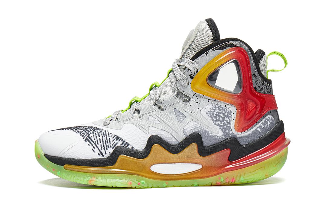 (Preschool) Li-Ning Premium 3.0 High Basketball Shoe 'White Grey' YKBT070-7